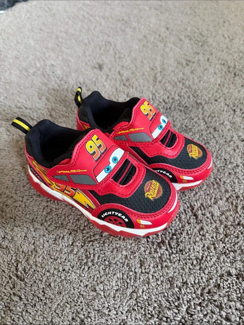 Cars Lightning McQueen Red Kids Sneakers